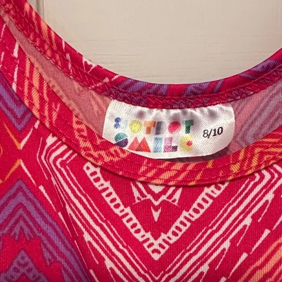 Girls Dress with Geometric Patterns - Picture 2 of 3